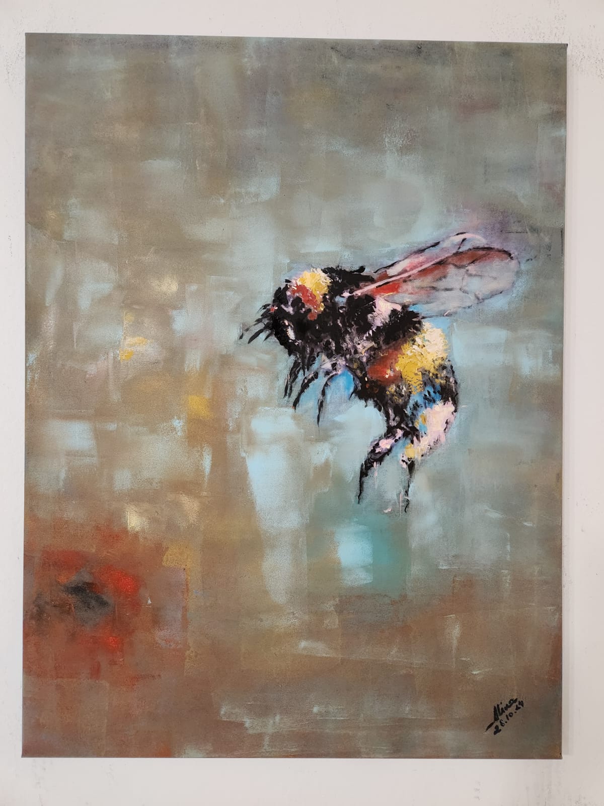 ArteDiAlina.com painting: The Right to Bee